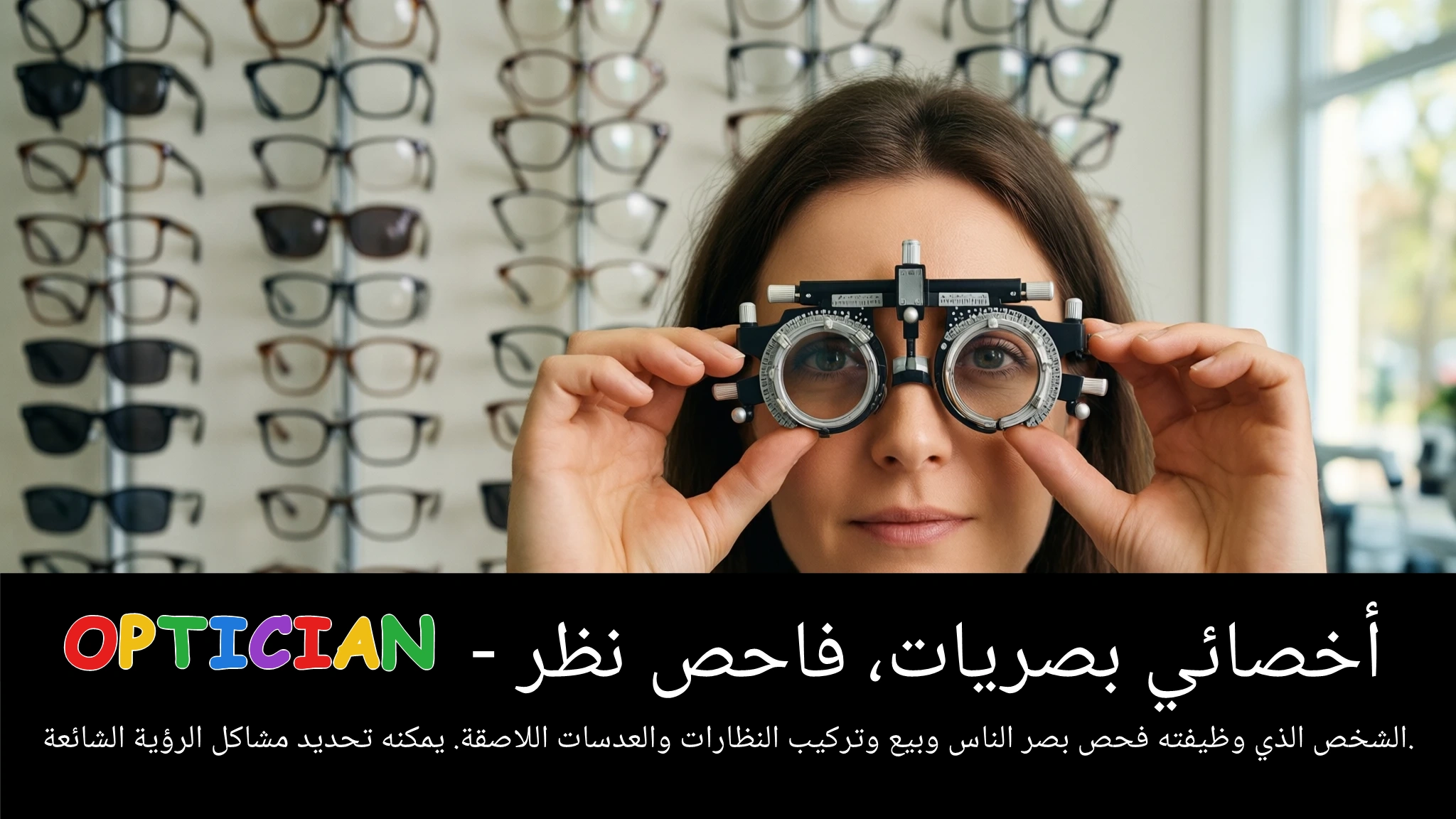 Arabic Illustration for optician